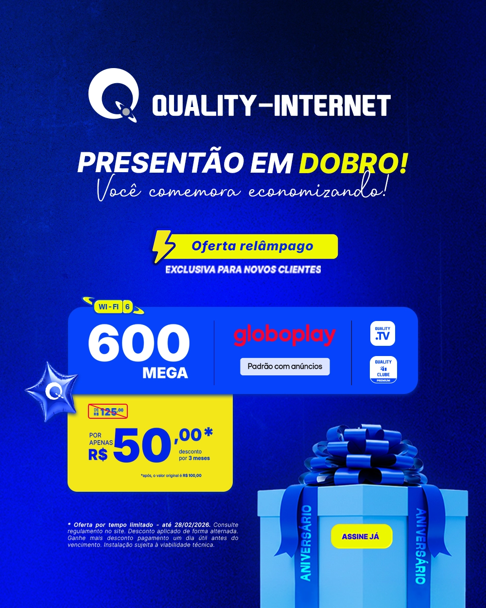 Aniversário Quality - Presentão em dobro!
